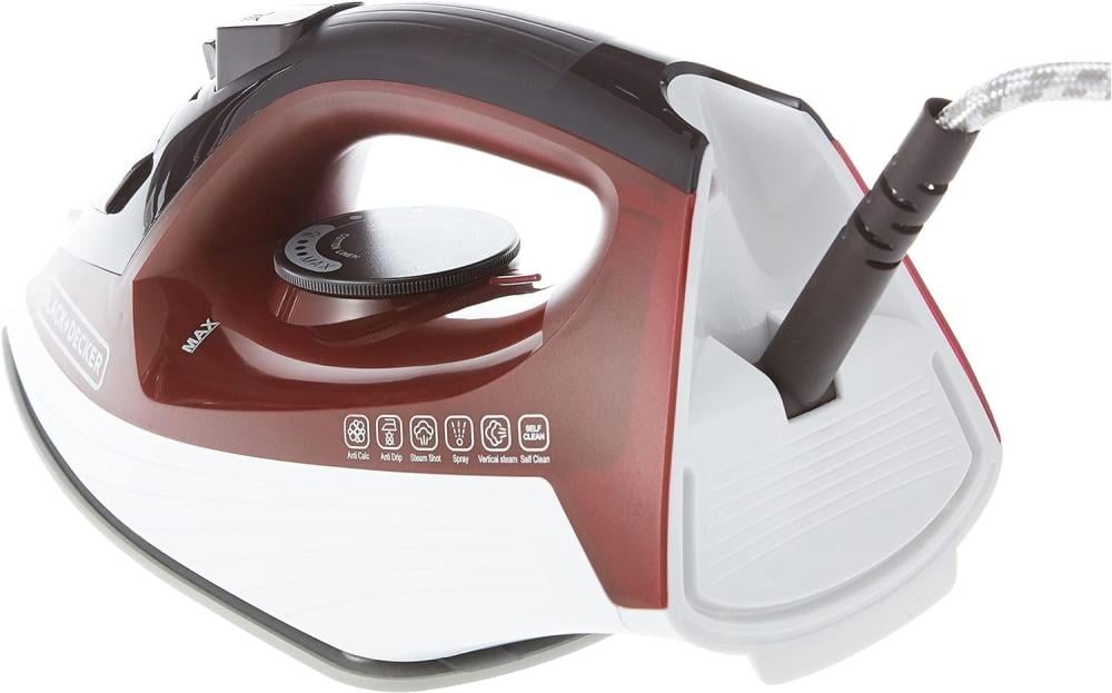 كاوية بخار 0 1600 واط بلاك اند ديكر 1600W STEAM IRON | يدوية — صورة 2