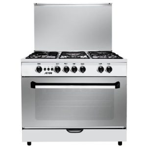 ارو فرن غاز 5 شعلات - 60x90 سم - فضى - RO-9060GSF