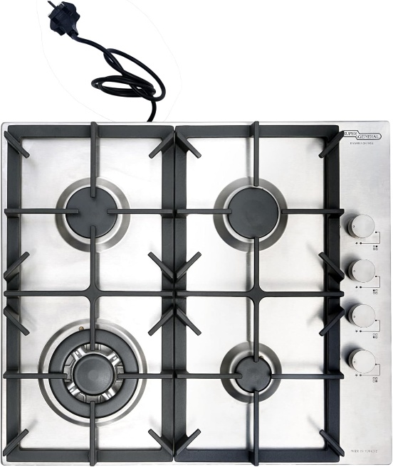 سطح غاز مدمج 60 سم سوبر جنرال KSGHB6061BGL